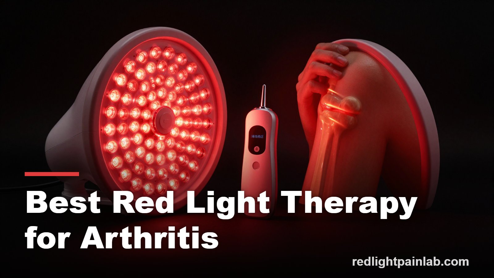 Best red light therapy for arthritis, a panel and handheld device