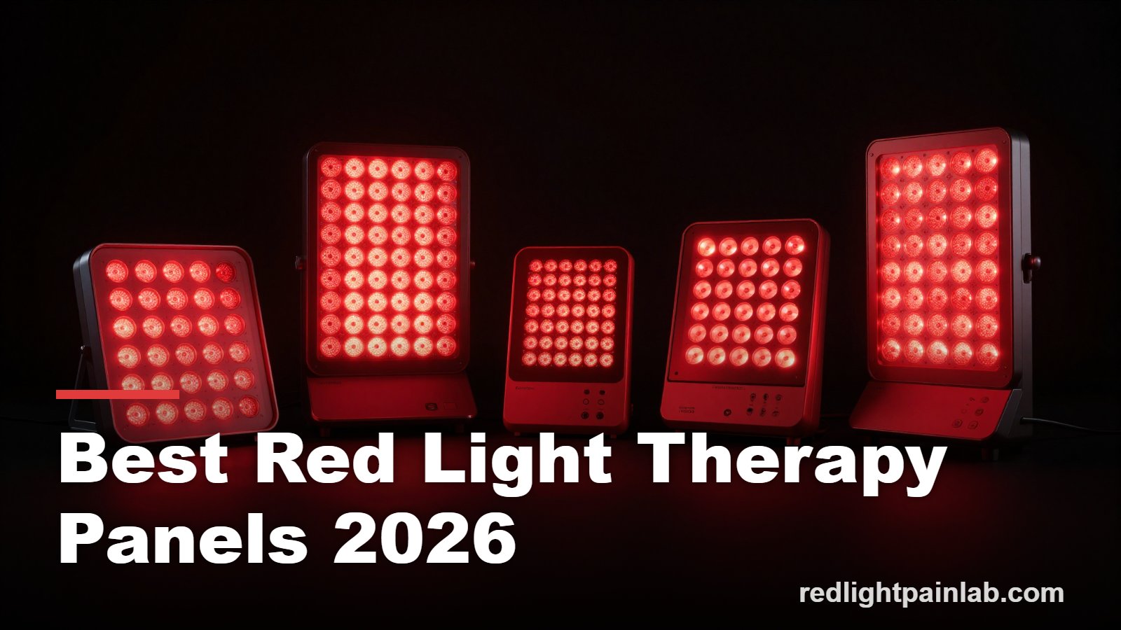 Best red light therapy panels 2026, a lineup of glowing red light panels