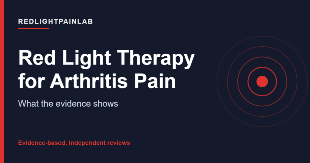 Branded cover: Red Light Therapy for Arthritis Pain, by RedLightPainLab