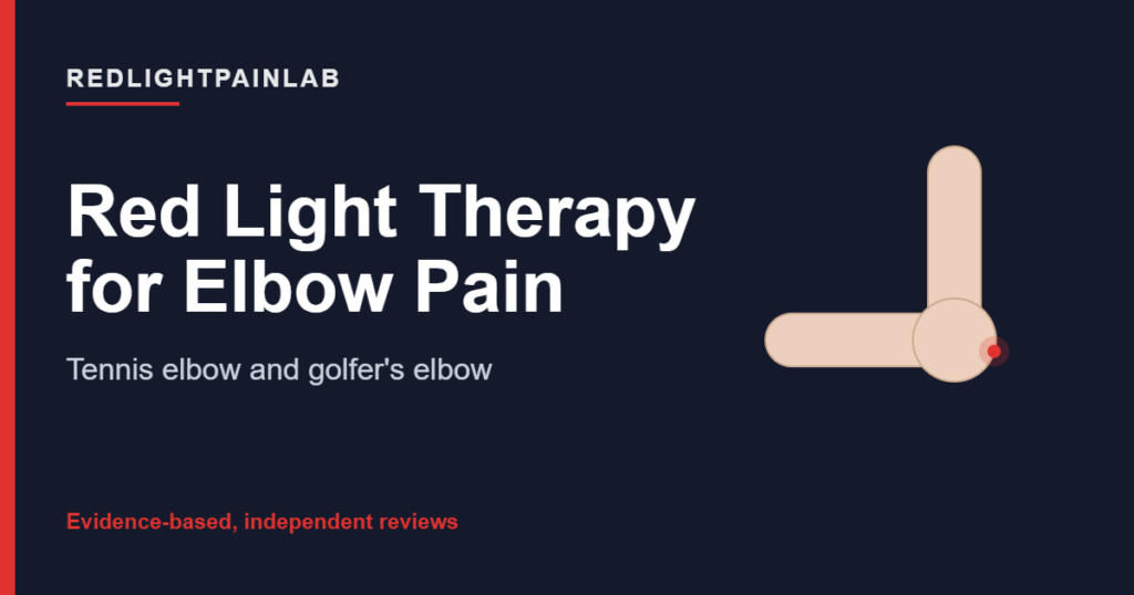 Branded cover: Red Light Therapy for Elbow Pain, by RedLightPainLab