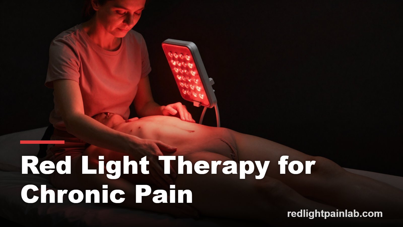Red light therapy for chronic pain, red light over the body