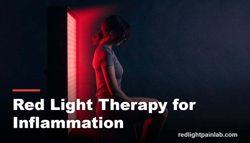 Red light therapy for inflammation, red light easing inflamed areas