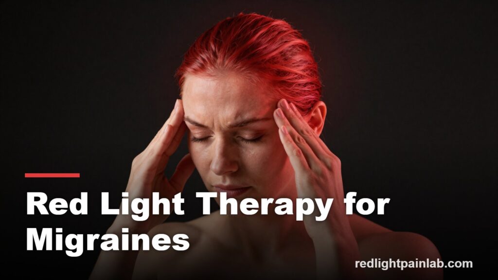 Red light therapy for migraines, red light around the head and neck