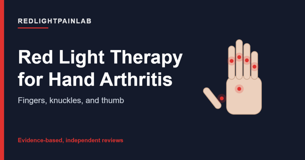 Branded cover: Red Light Therapy for Hand Arthritis, by RedLightPainLab