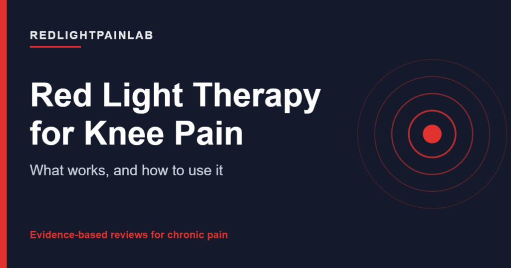 Branded cover: Red Light Therapy for Knee Pain, by RedLightPainLab