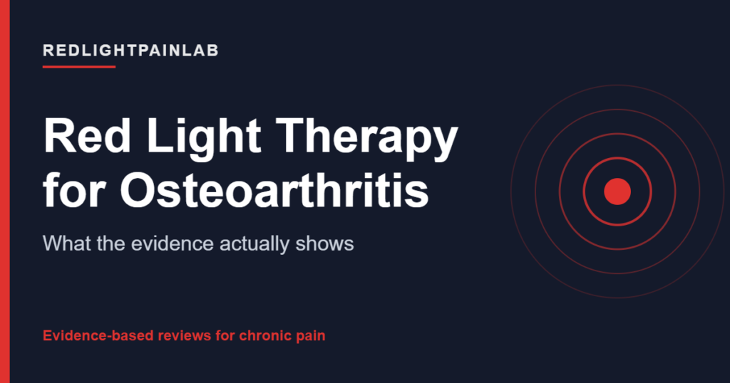 Branded cover: Red Light Therapy for Osteoarthritis, by RedLightPainLab