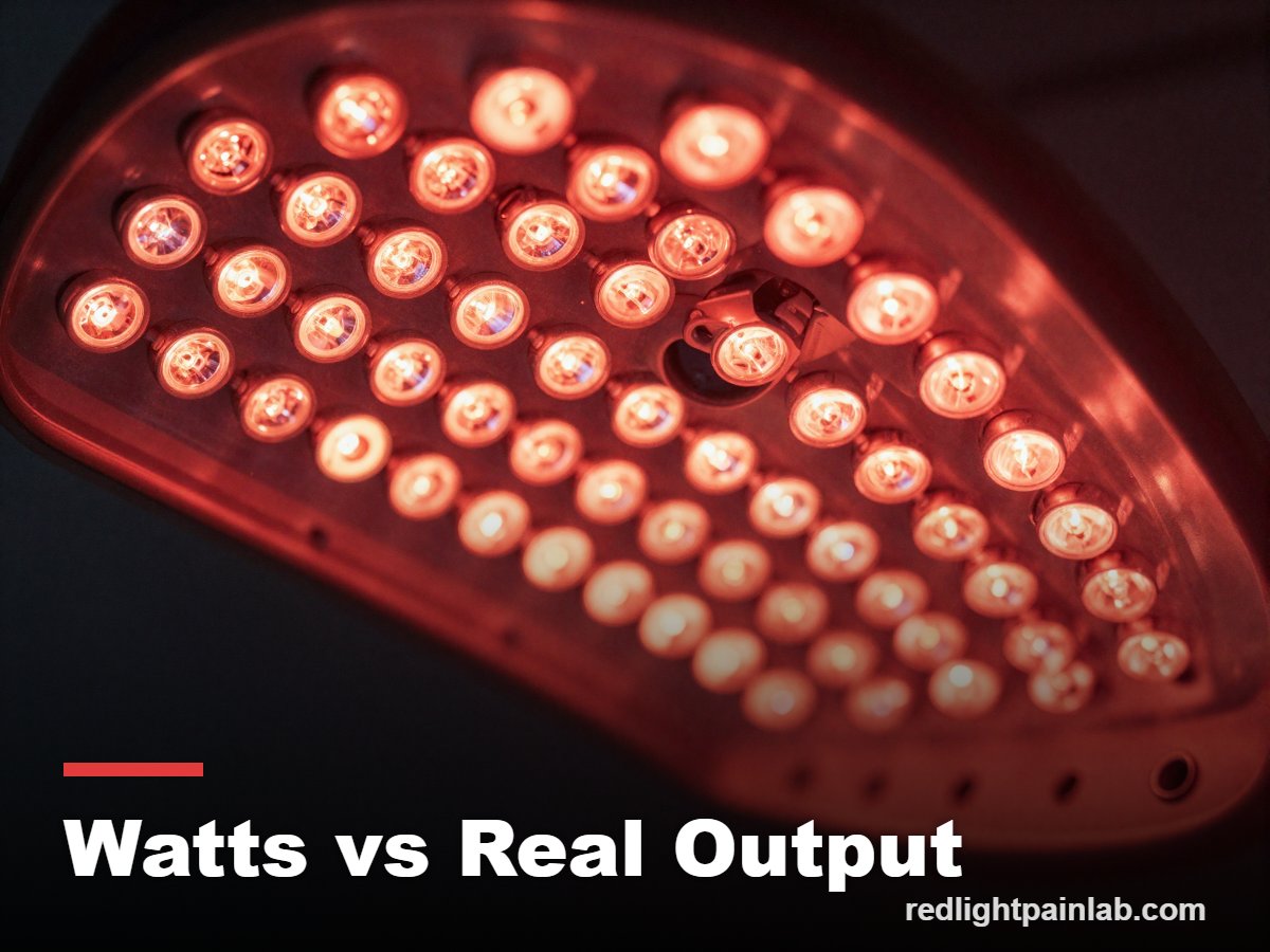Close-up of LED diodes on a red light therapy panel