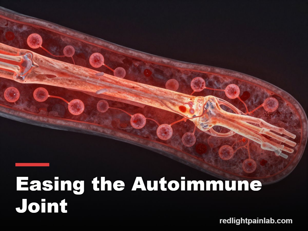 How red light calms an inflamed autoimmune joint