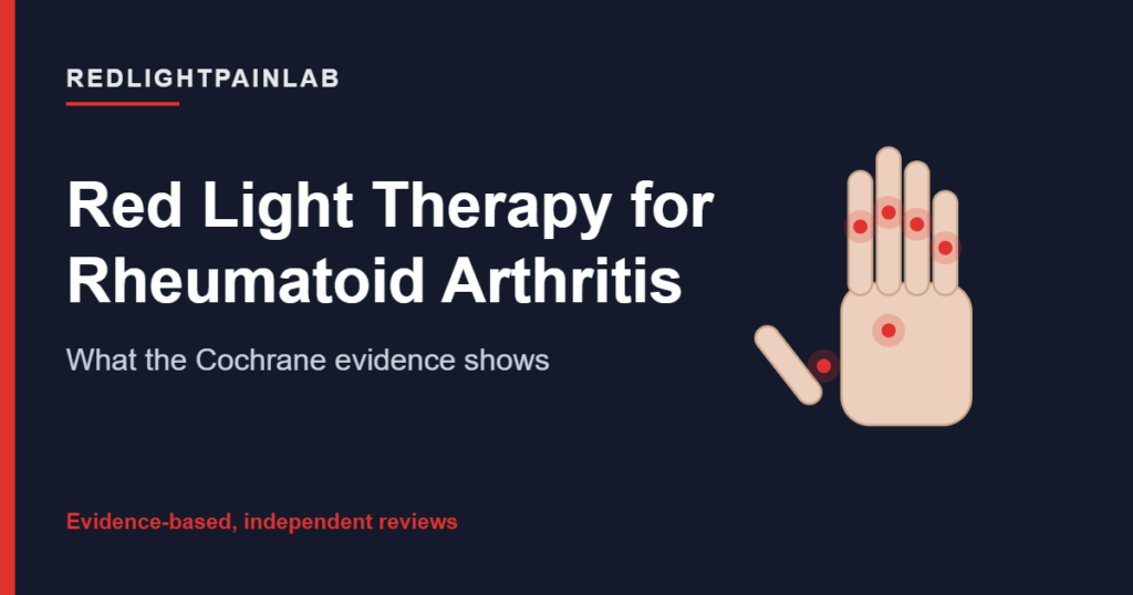 Branded cover: Red Light Therapy for Rheumatoid Arthritis, by RedLightPainLab