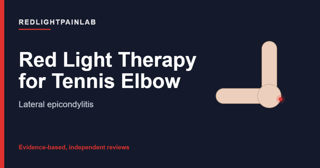 Branded cover: Red Light Therapy for Tennis Elbow, by RedLightPainLab